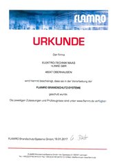 Elektro-Technik Maas + Linke GbR, Flamco-Brandschutzsysteme